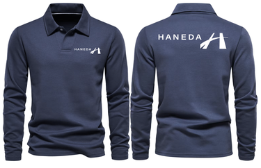HANEDA AIRPORT LONG SLEEVE POLO